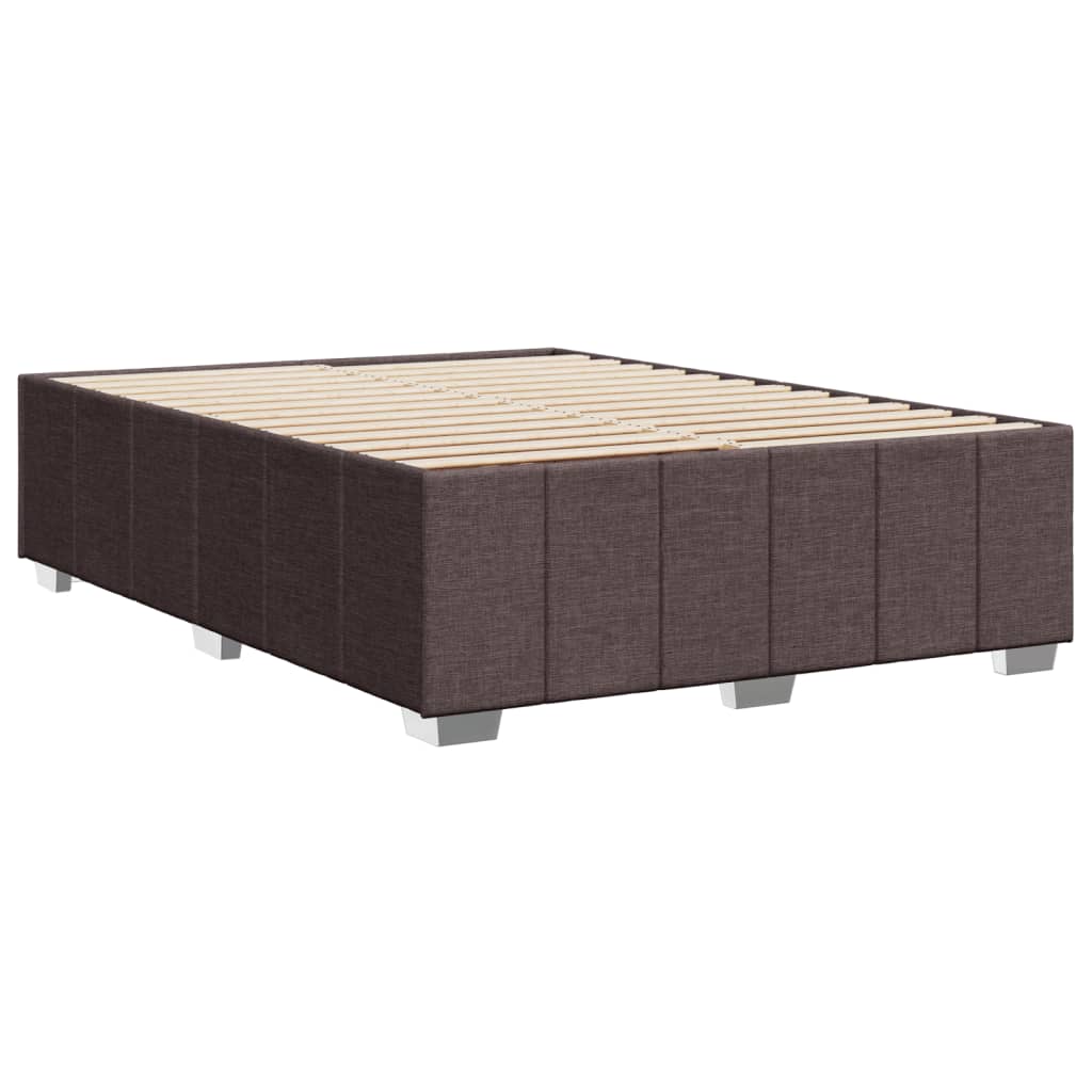 Bedframe zonder matras stof donkerbruin 140x200 cm is nu te koop bij PeponiXL, paradijselijk wonen!
