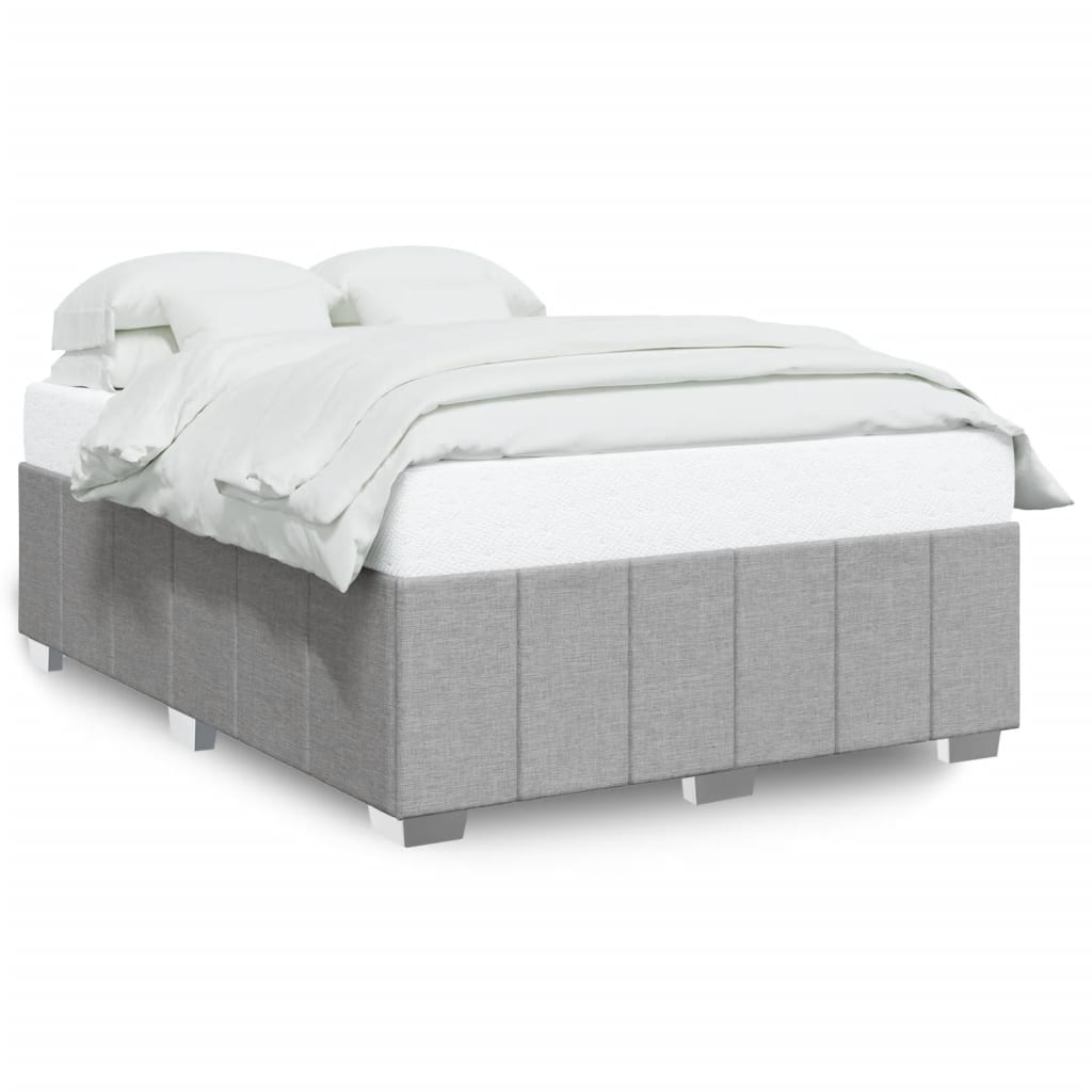 Bedframe zonder matras stof lichtgrijs 160x200 cm is nu te koop bij PeponiXL, paradijselijk wonen!