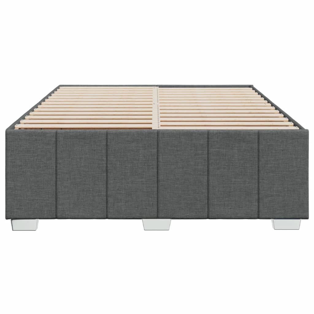 Bedframe zonder matras stof donkergrijs 160x200 cm is nu te koop bij PeponiXL, paradijselijk wonen!