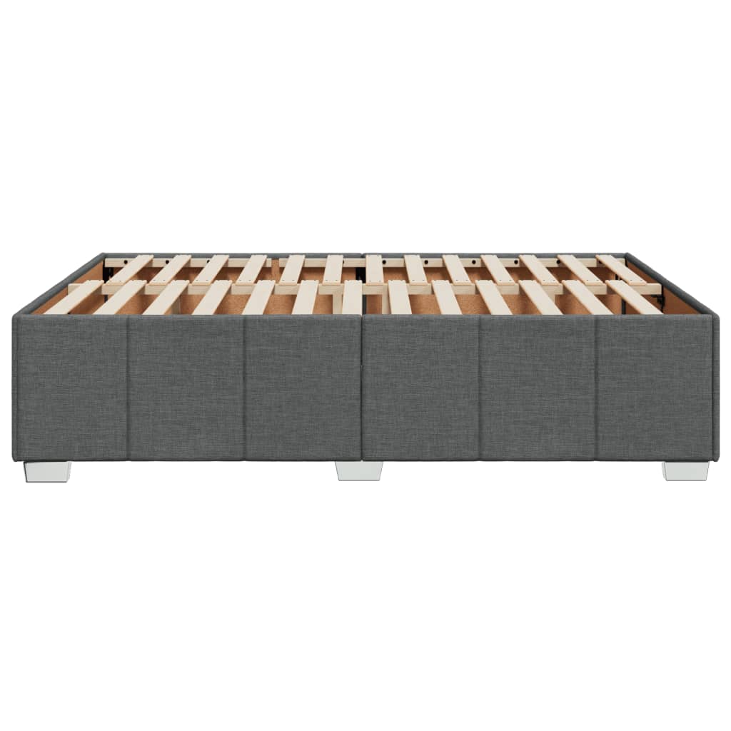 Bedframe zonder matras stof donkergrijs 160x200 cm is nu te koop bij PeponiXL, paradijselijk wonen!