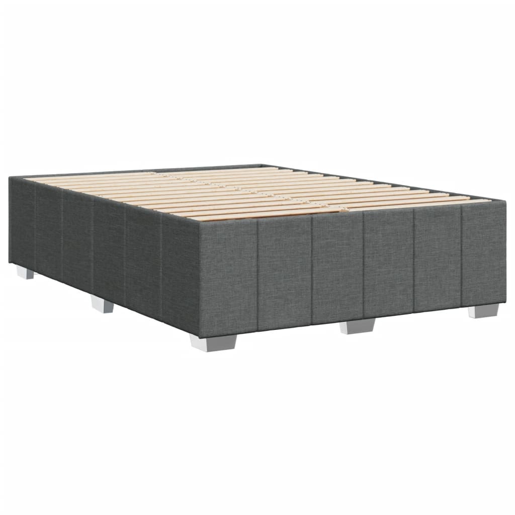 Bedframe zonder matras stof donkergrijs 160x200 cm is nu te koop bij PeponiXL, paradijselijk wonen!