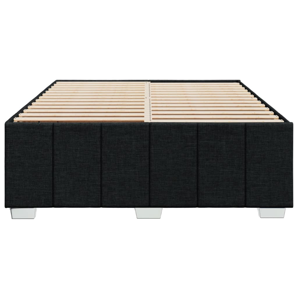 Bedframe zonder matras stof zwart 160x200 cm is nu te koop bij PeponiXL, paradijselijk wonen!