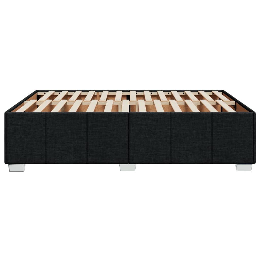 Bedframe zonder matras stof zwart 160x200 cm is nu te koop bij PeponiXL, paradijselijk wonen!