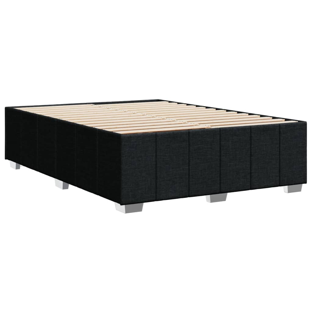Bedframe zonder matras stof zwart 160x200 cm is nu te koop bij PeponiXL, paradijselijk wonen!