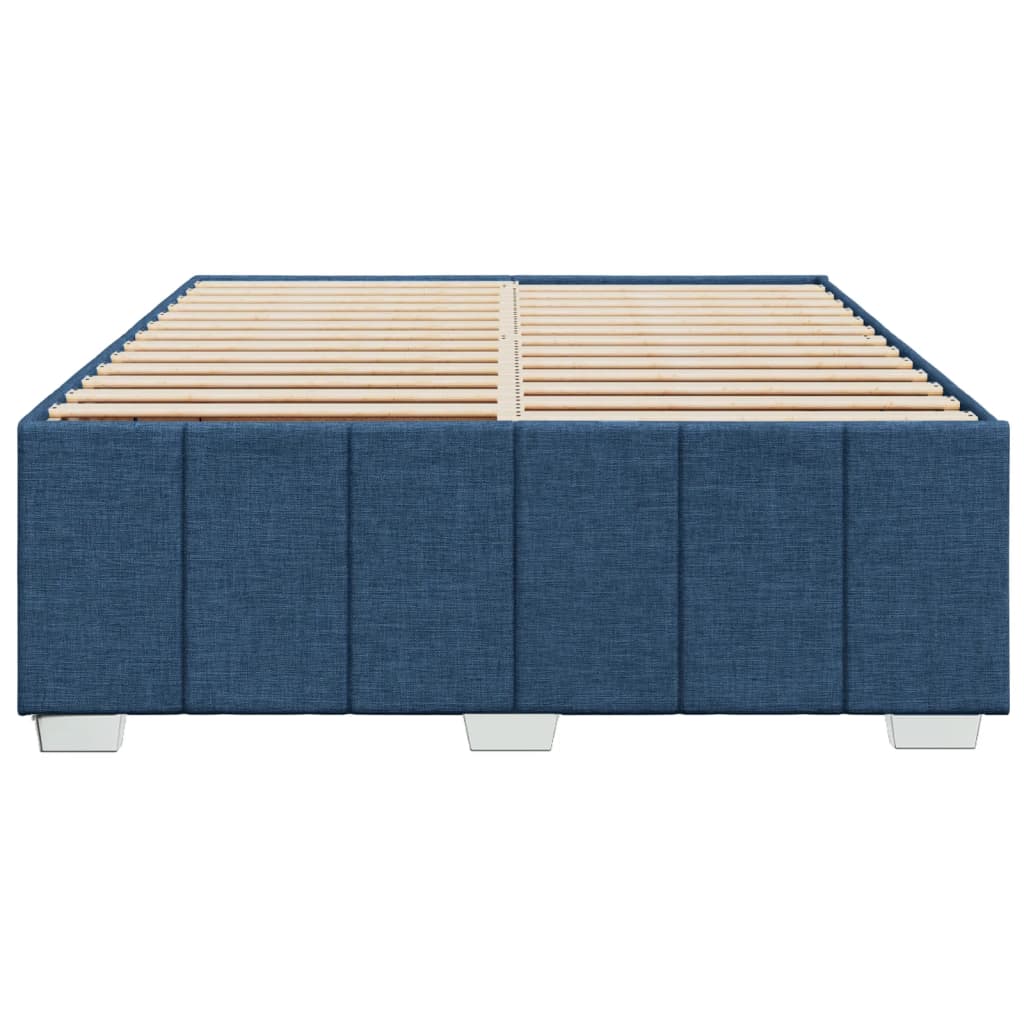 Bedframe zonder matras stof blauw 160x200 cm is nu te koop bij PeponiXL, paradijselijk wonen!