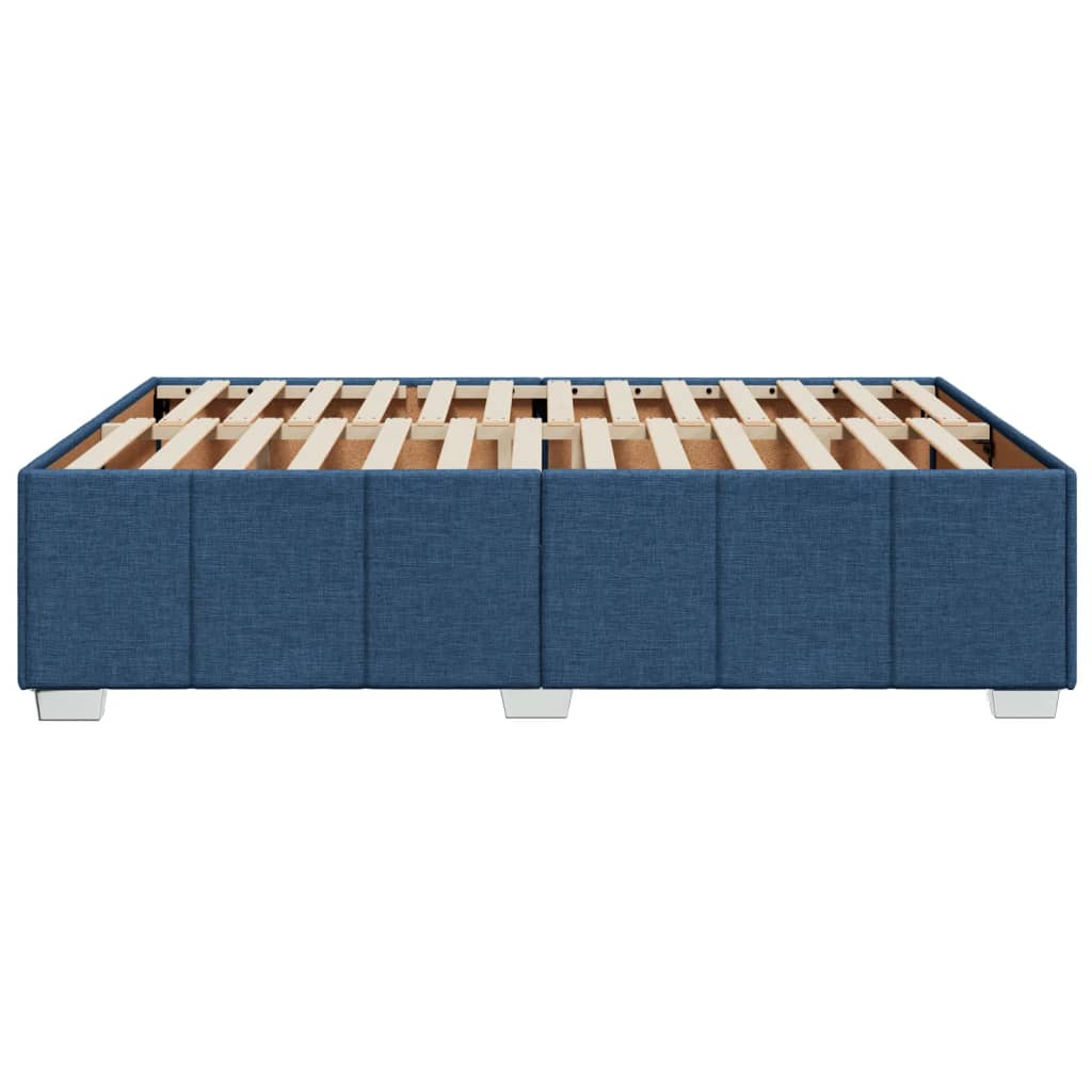 Bedframe zonder matras stof blauw 160x200 cm is nu te koop bij PeponiXL, paradijselijk wonen!