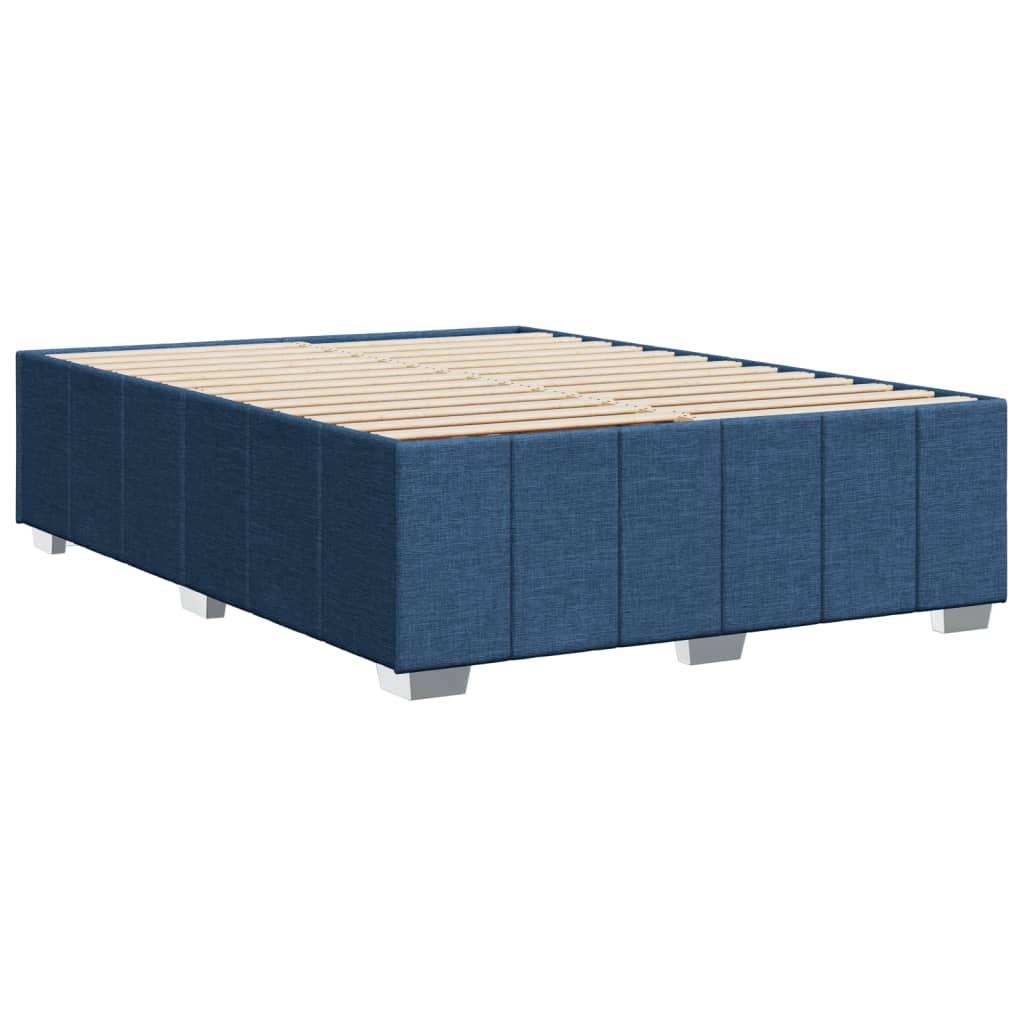 Bedframe zonder matras stof blauw 160x200 cm is nu te koop bij PeponiXL, paradijselijk wonen!