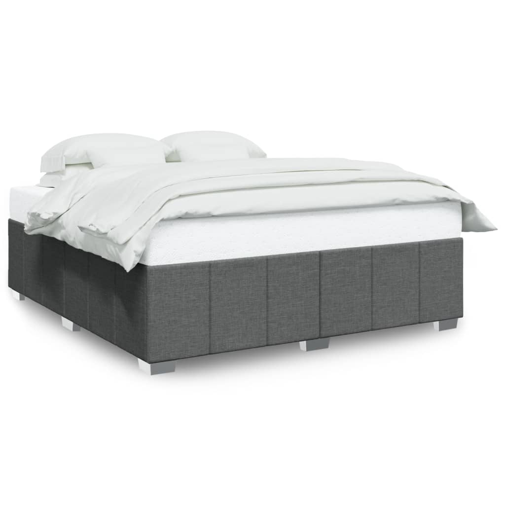 Bedframe zonder matras stof donkergrijs 180x200 cm is nu te koop bij PeponiXL, paradijselijk wonen!