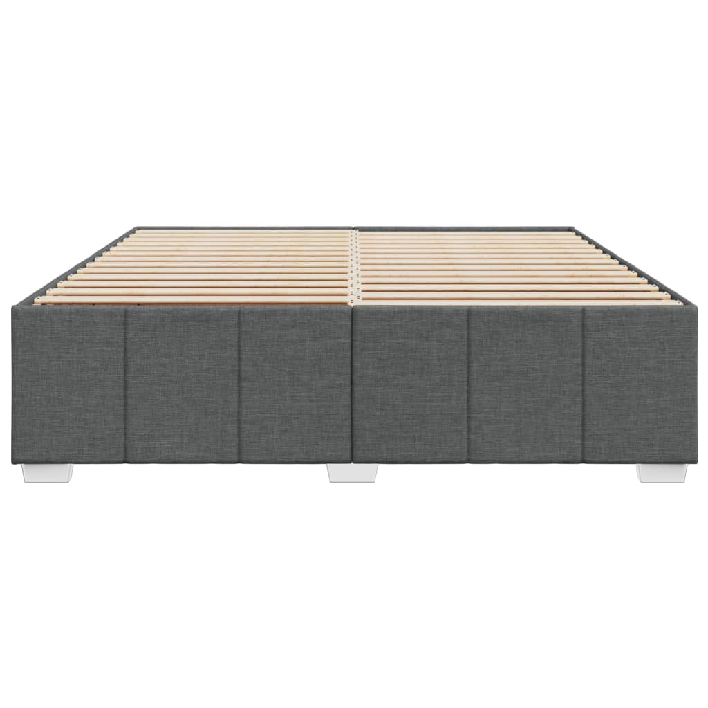 Bedframe zonder matras stof donkergrijs 180x200 cm is nu te koop bij PeponiXL, paradijselijk wonen!