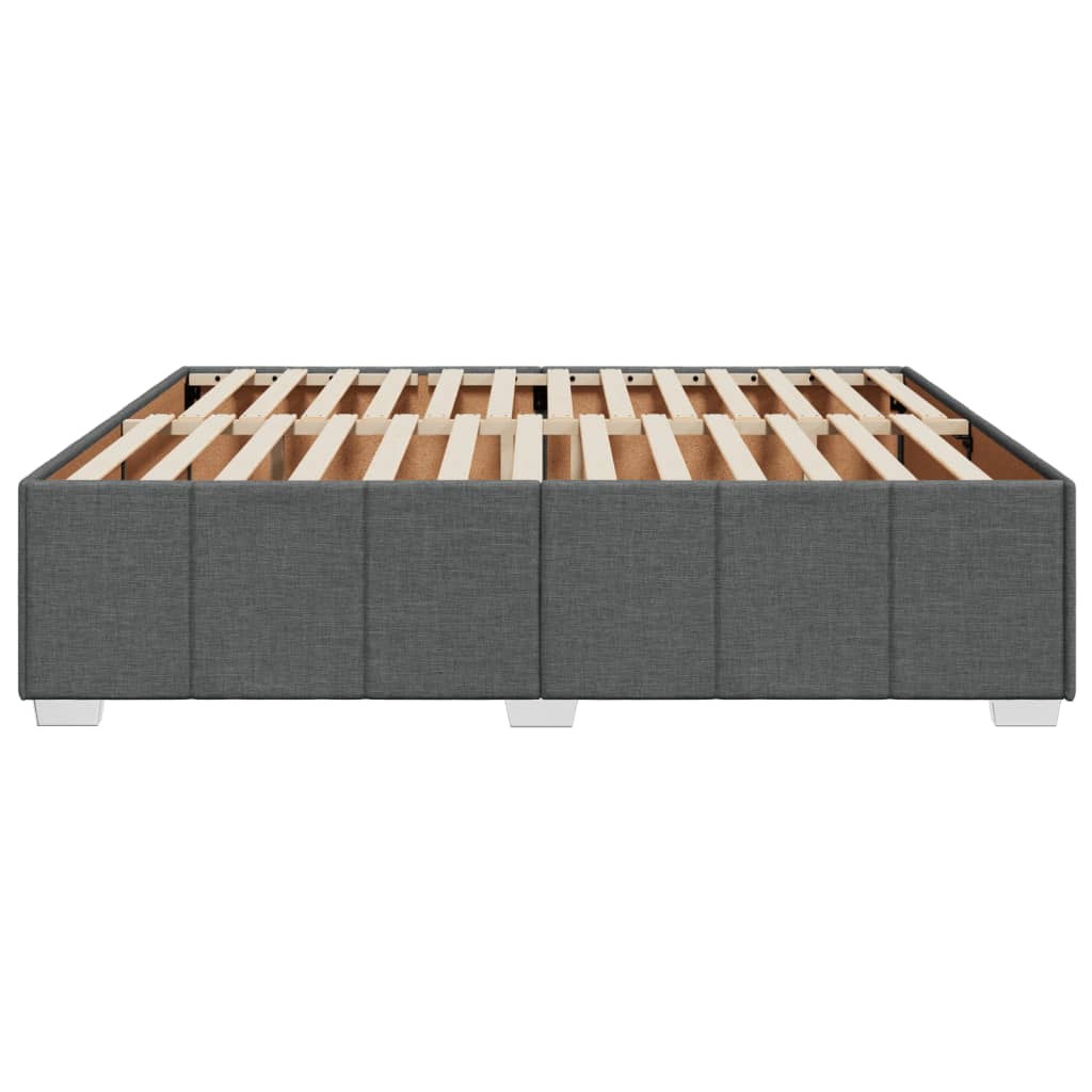 Bedframe zonder matras stof donkergrijs 180x200 cm is nu te koop bij PeponiXL, paradijselijk wonen!