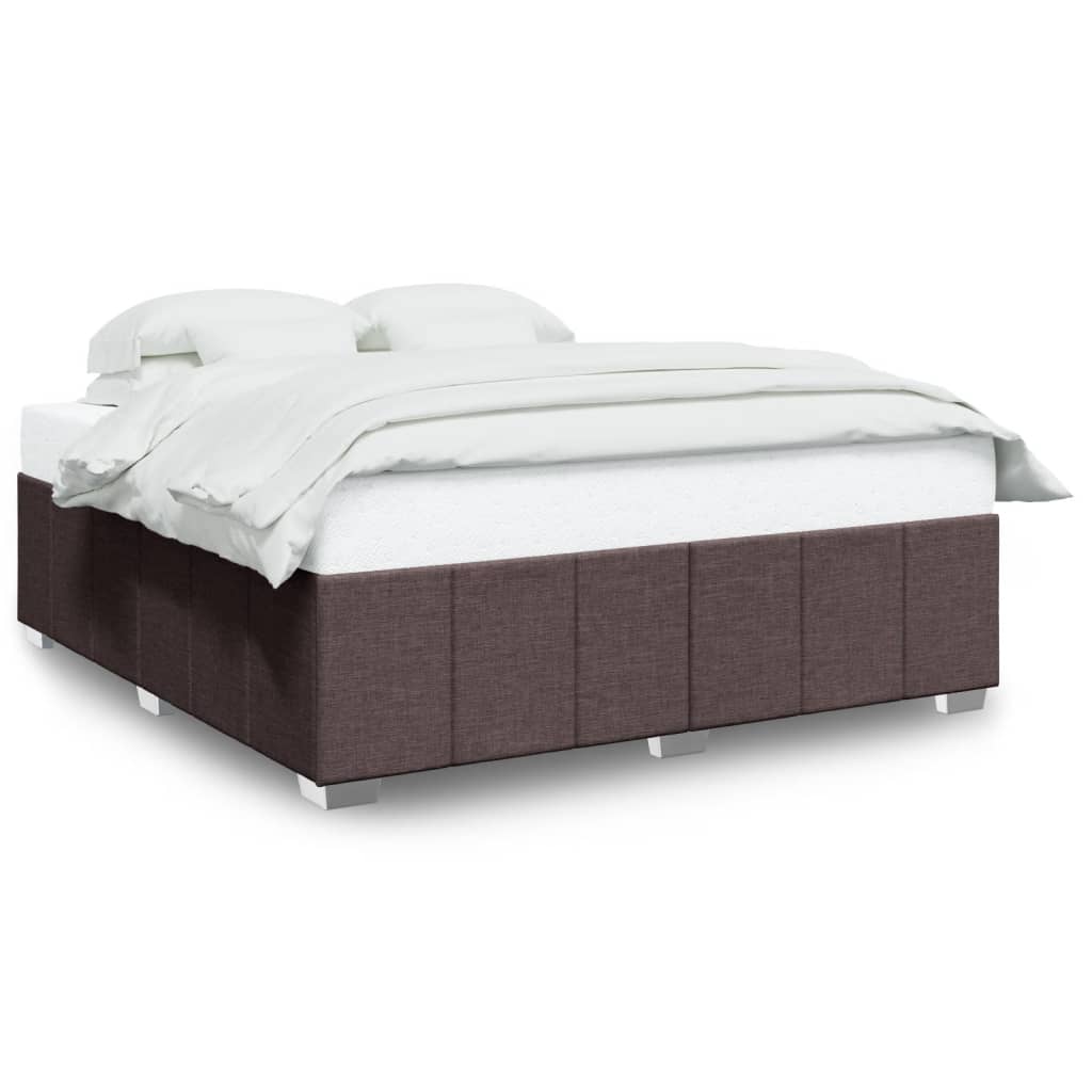 Bedframe zonder matras stof donkerbruin 180x200 cm is nu te koop bij PeponiXL, paradijselijk wonen!