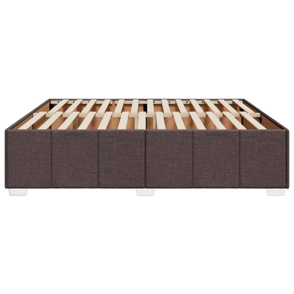 Bedframe zonder matras stof donkerbruin 180x200 cm is nu te koop bij PeponiXL, paradijselijk wonen!