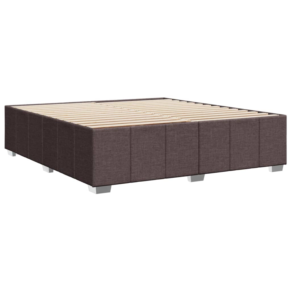 Bedframe zonder matras stof donkerbruin 180x200 cm is nu te koop bij PeponiXL, paradijselijk wonen!
