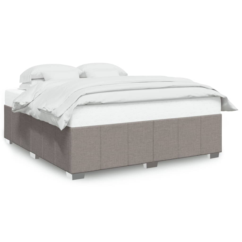 Bedframe zonder matras stof taupe 180x200 cm is nu te koop bij PeponiXL, paradijselijk wonen!