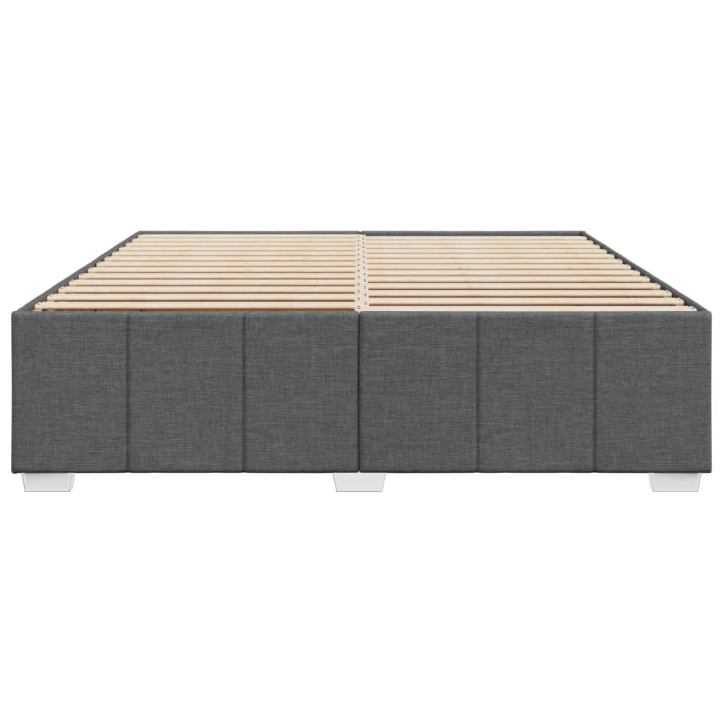 Bedframe zonder matras stof donkergrijs 200x200 cm is nu te koop bij PeponiXL, paradijselijk wonen!