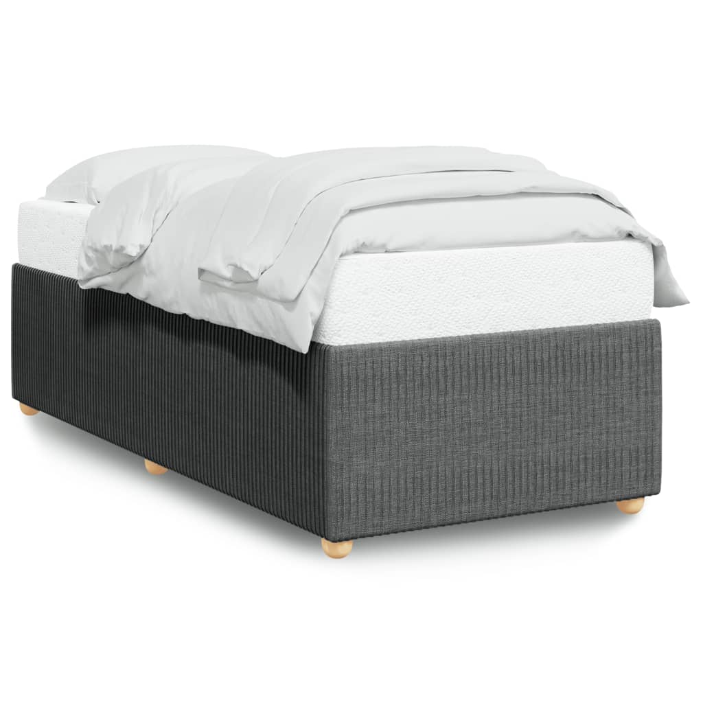 Bedframe zonder matras 80x200 cm stof donkergrijs is nu te koop bij PeponiXL, paradijselijk wonen!