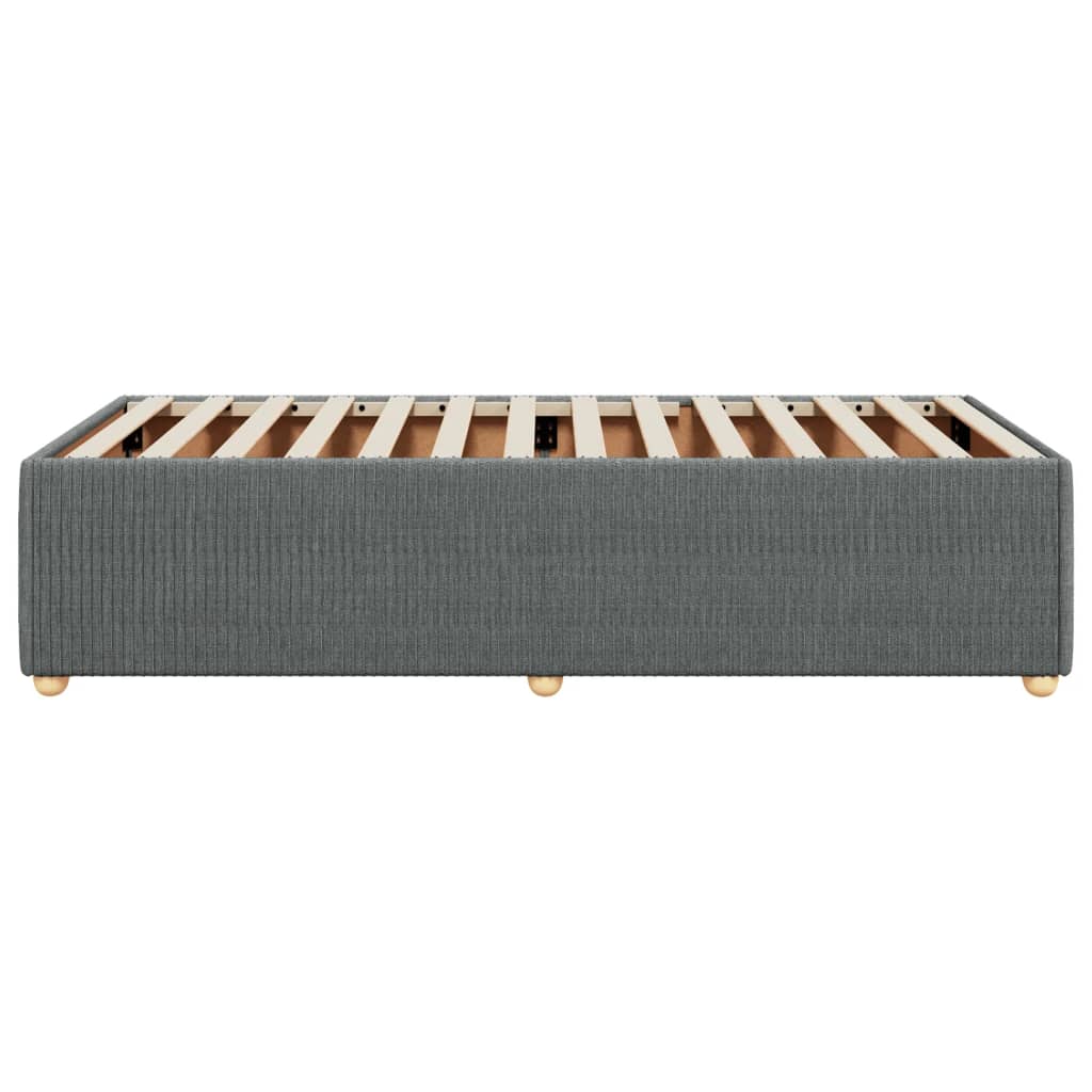 Bedframe zonder matras 80x200 cm stof donkergrijs is nu te koop bij PeponiXL, paradijselijk wonen!