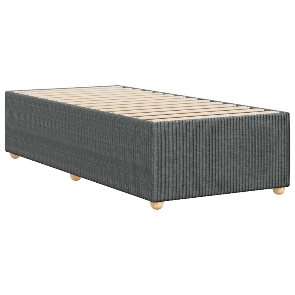 Bedframe zonder matras 80x200 cm stof donkergrijs is nu te koop bij PeponiXL, paradijselijk wonen!