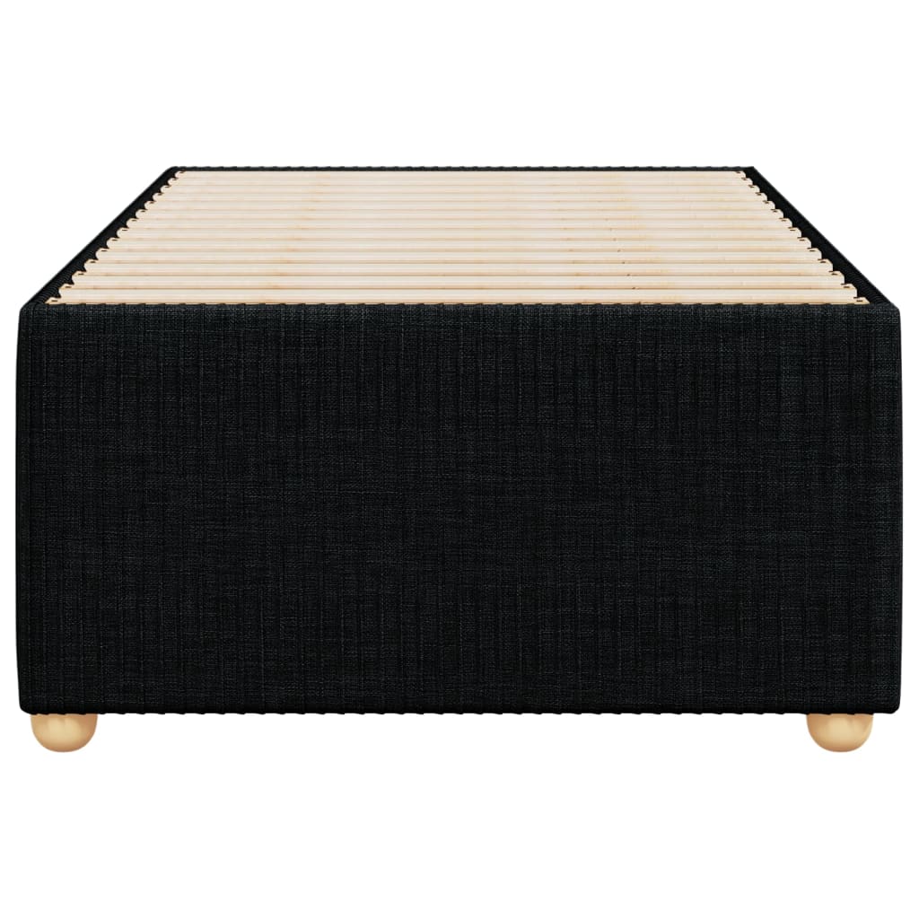 Bedframe zonder matras 80x200 cm stof zwart is nu te koop bij PeponiXL, paradijselijk wonen!