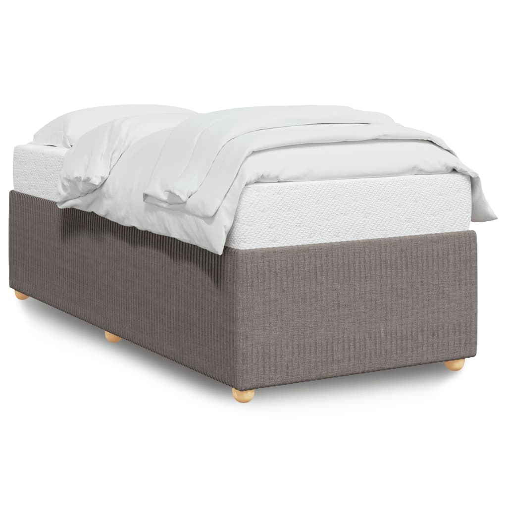 Bedframe zonder matras 80x200 cm stof taupe is nu te koop bij PeponiXL, paradijselijk wonen!