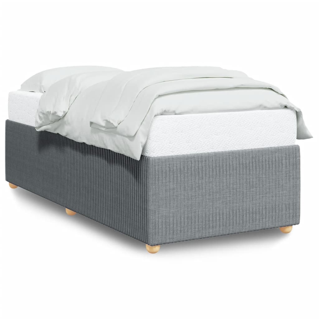 Bedframe zonder matras 90x190 cm stof lichtgrijs is nu te koop bij PeponiXL, paradijselijk wonen!