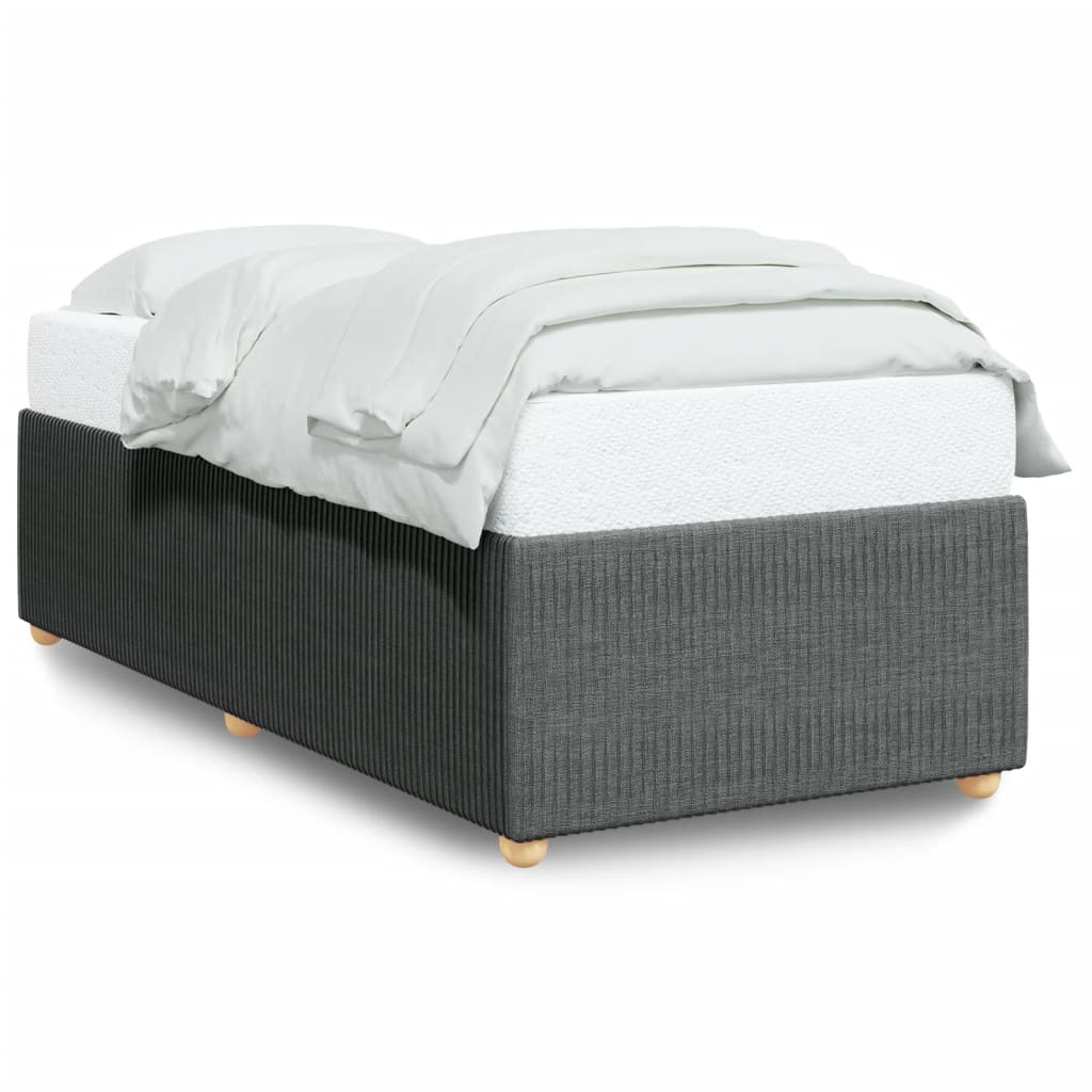 Bedframe zonder matras 90x190 cm stof donkergrijs is nu te koop bij PeponiXL, paradijselijk wonen!