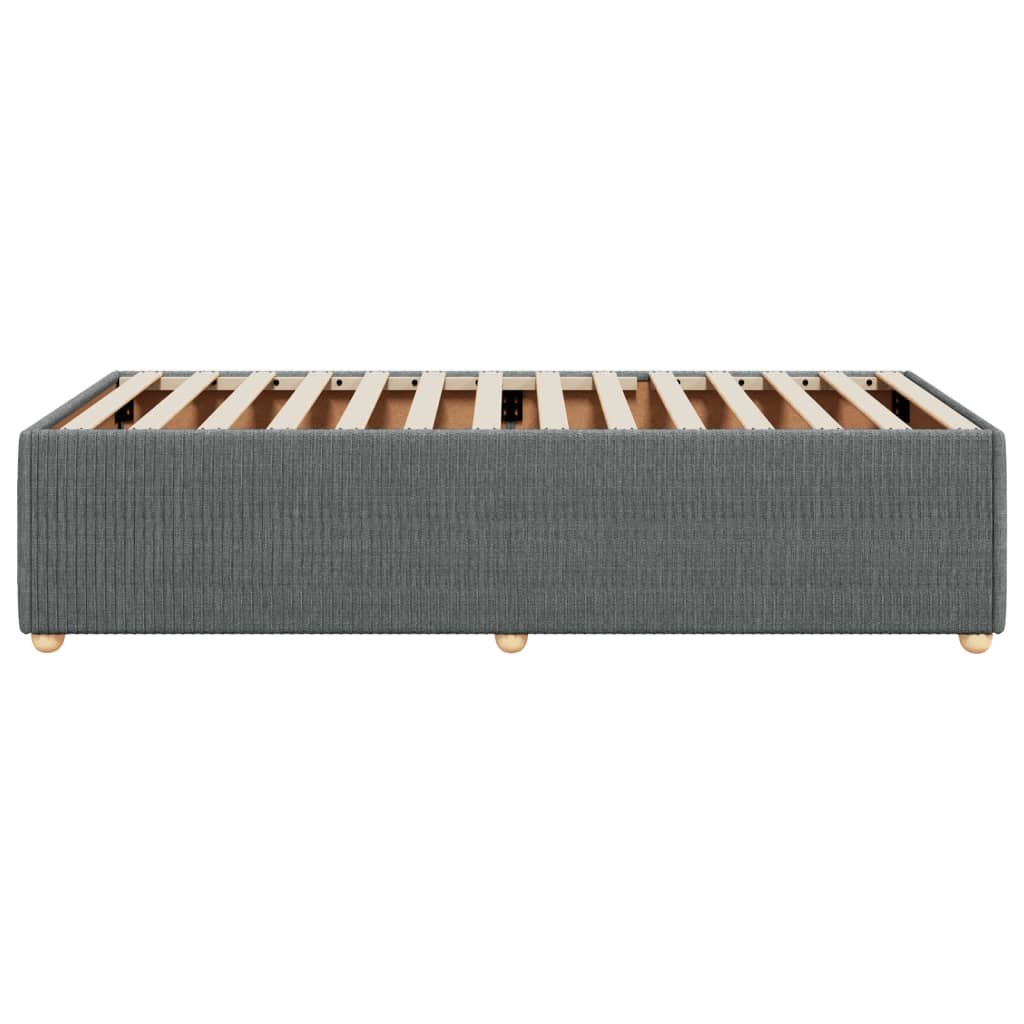 Bedframe zonder matras 90x190 cm stof donkergrijs is nu te koop bij PeponiXL, paradijselijk wonen!