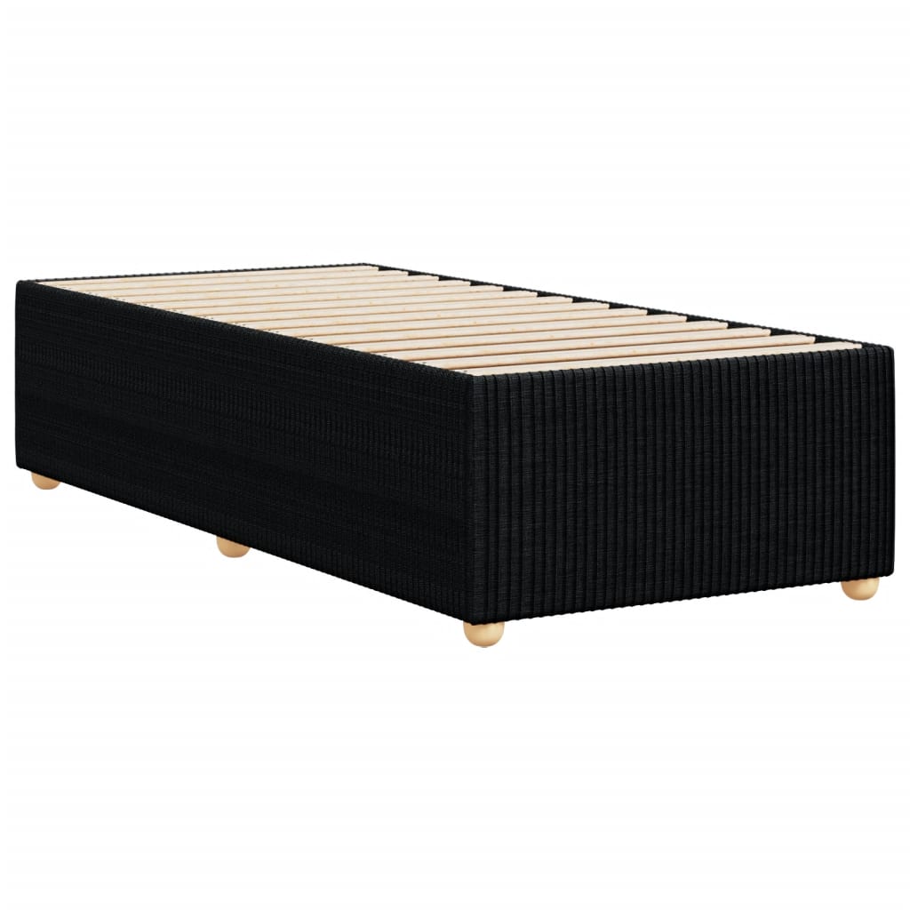 Bedframe zonder matras 90x190 cm stof zwart is nu te koop bij PeponiXL, paradijselijk wonen!