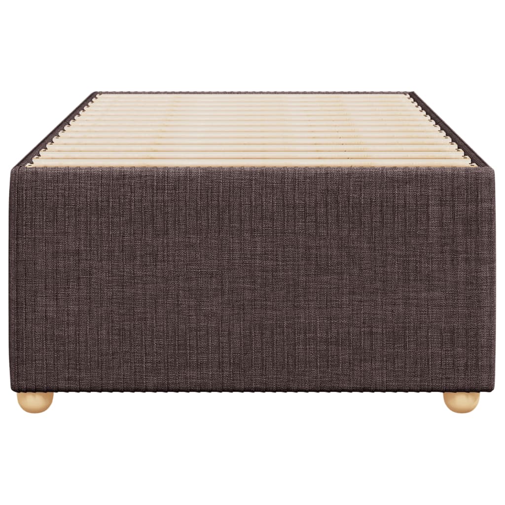 Bedframe zonder matras 90x190 cm stof donkerbruin is nu te koop bij PeponiXL, paradijselijk wonen!