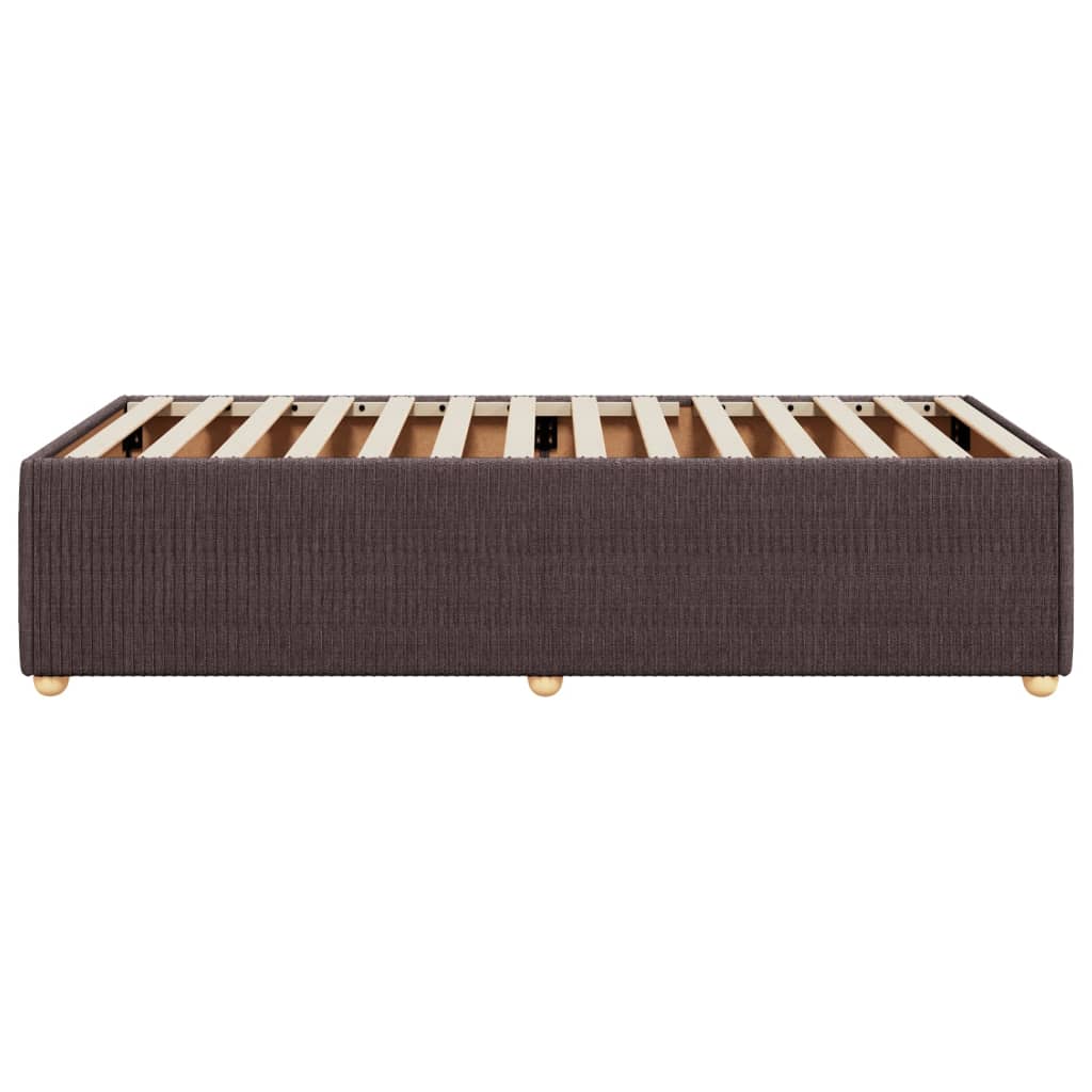 Bedframe zonder matras 90x190 cm stof donkerbruin is nu te koop bij PeponiXL, paradijselijk wonen!