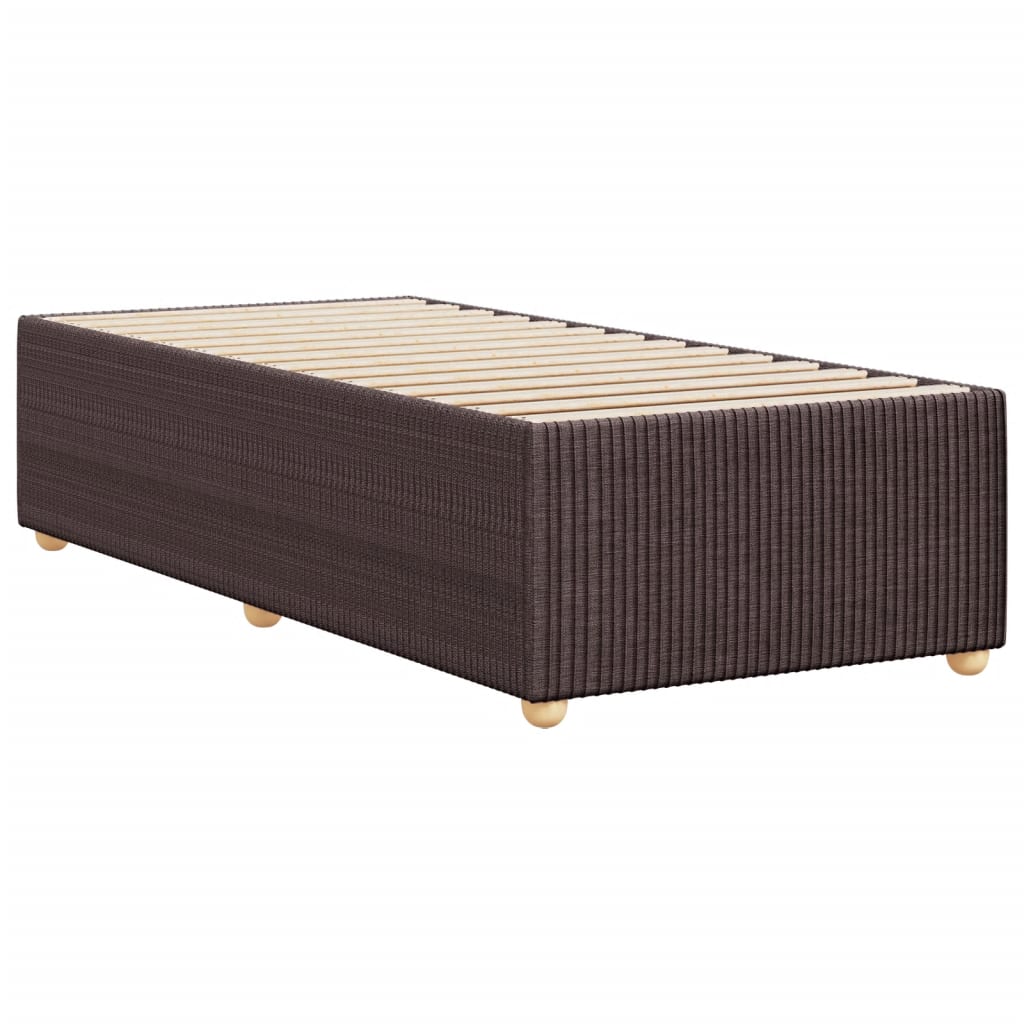 Bedframe zonder matras 90x190 cm stof donkerbruin is nu te koop bij PeponiXL, paradijselijk wonen!