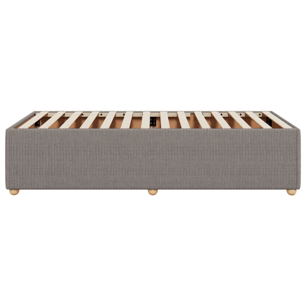 Bedframe zonder matras 90x190 cm stof taupe is nu te koop bij PeponiXL, paradijselijk wonen!