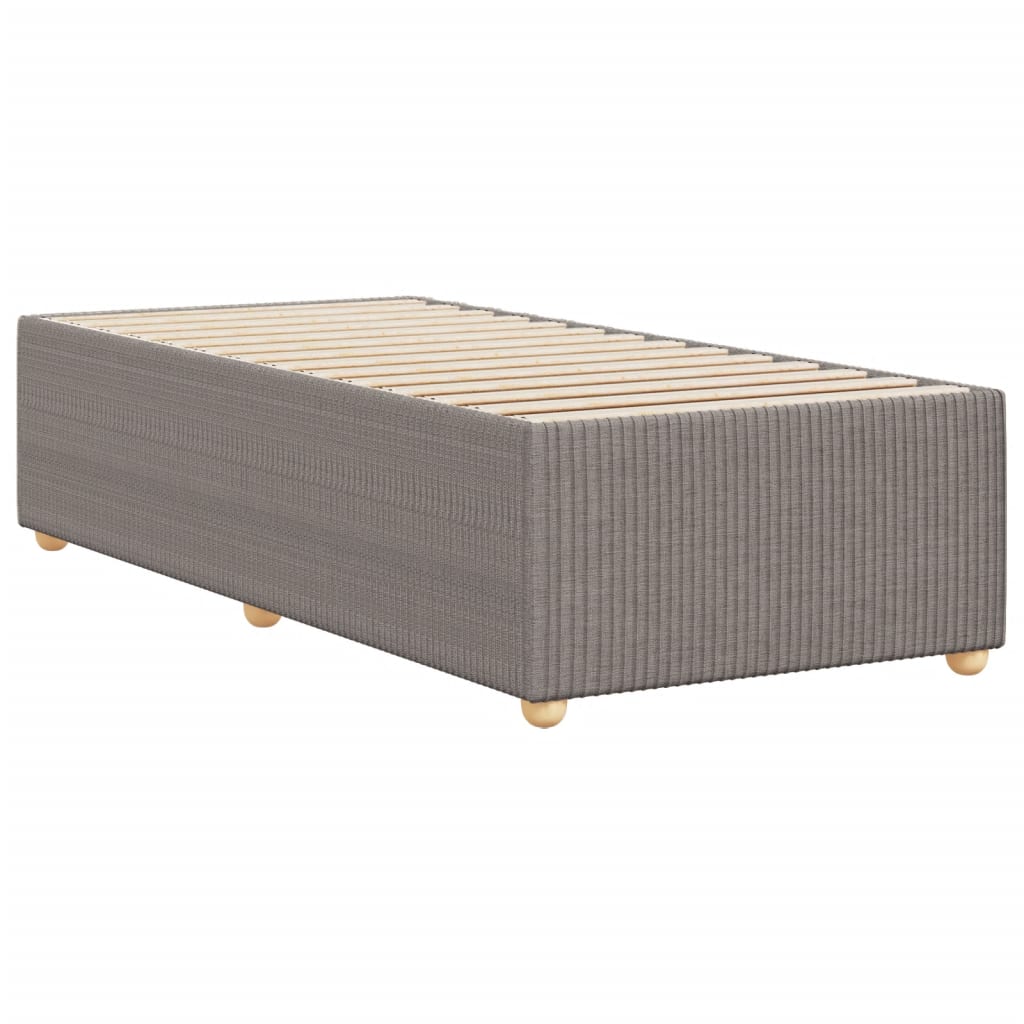 Bedframe zonder matras 90x190 cm stof taupe is nu te koop bij PeponiXL, paradijselijk wonen!
