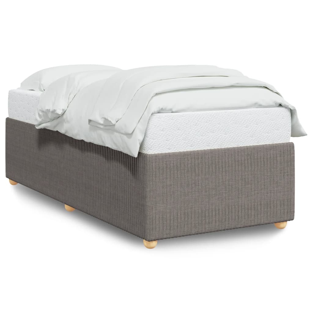 Bedframe zonder matras 90x190 cm stof taupe is nu te koop bij PeponiXL, paradijselijk wonen!