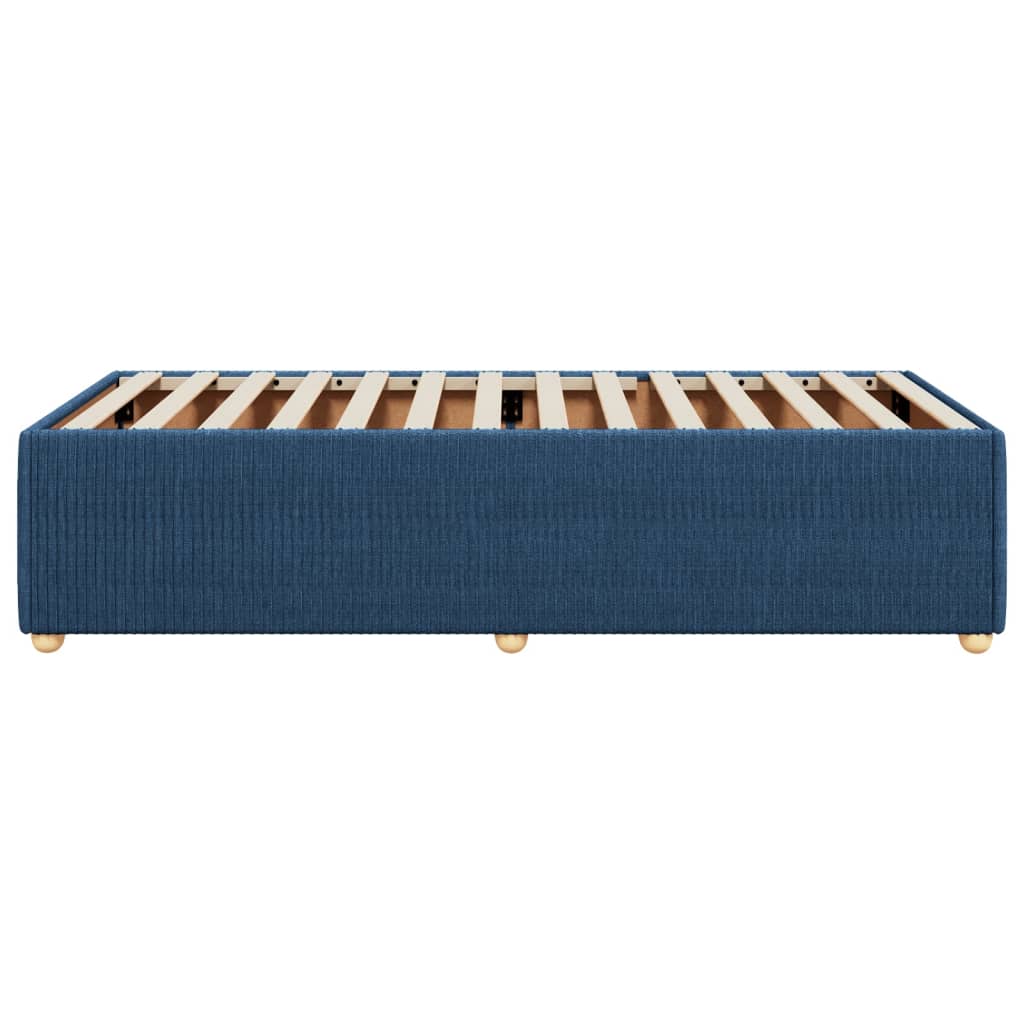 Bedframe zonder matras 90x190 cm stof blauw is nu te koop bij PeponiXL, paradijselijk wonen!