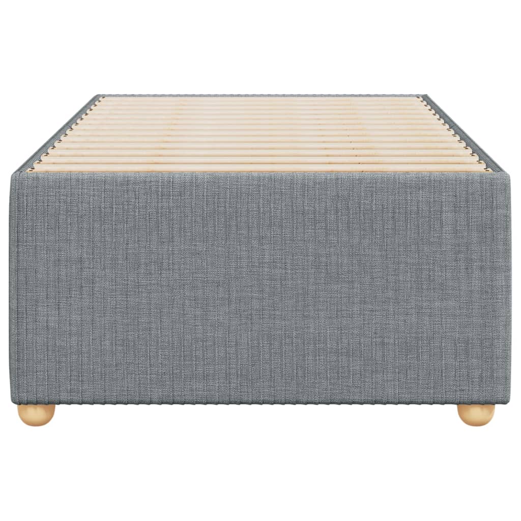 Bedframe zonder matras 90x200 cm stof lichtgrijs is nu te koop bij PeponiXL, paradijselijk wonen!