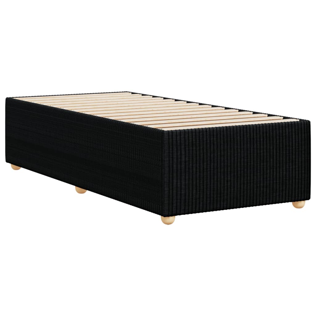 Bedframe zonder matras 90x200 cm stof zwart is nu te koop bij PeponiXL, paradijselijk wonen!