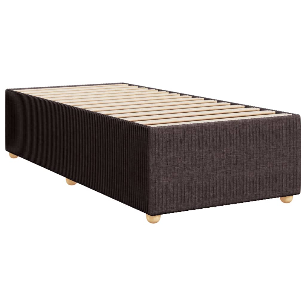 Bedframe zonder matras 90x200 cm stof donkerbruin is nu te koop bij PeponiXL, paradijselijk wonen!