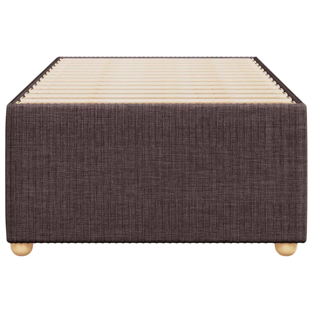Bedframe zonder matras 90x200 cm stof donkerbruin is nu te koop bij PeponiXL, paradijselijk wonen!
