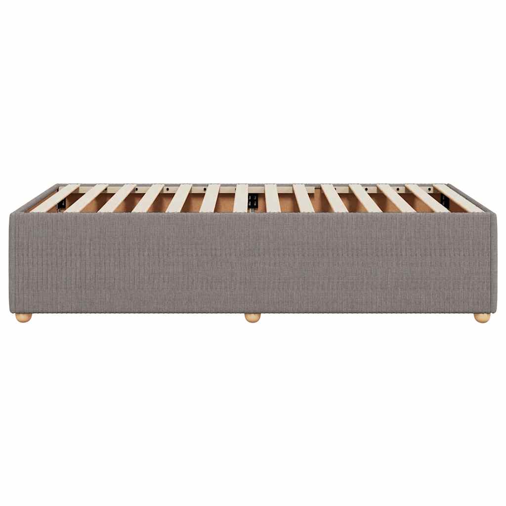Bedframe zonder matras 90x200 cm stof taupe is nu te koop bij PeponiXL, paradijselijk wonen!