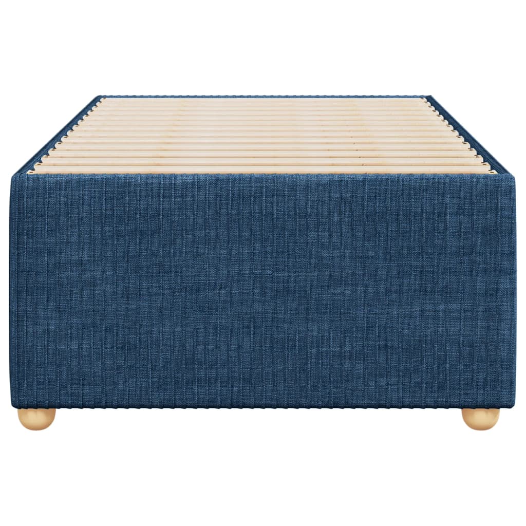 Bedframe zonder matras 90x200 cm stof blauw is nu te koop bij PeponiXL, paradijselijk wonen!