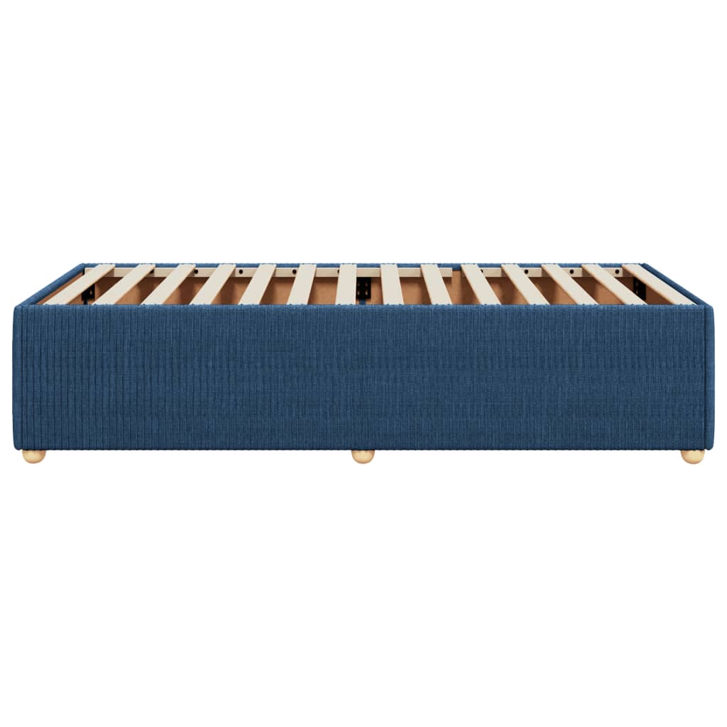 Bedframe zonder matras 90x200 cm stof blauw is nu te koop bij PeponiXL, paradijselijk wonen!