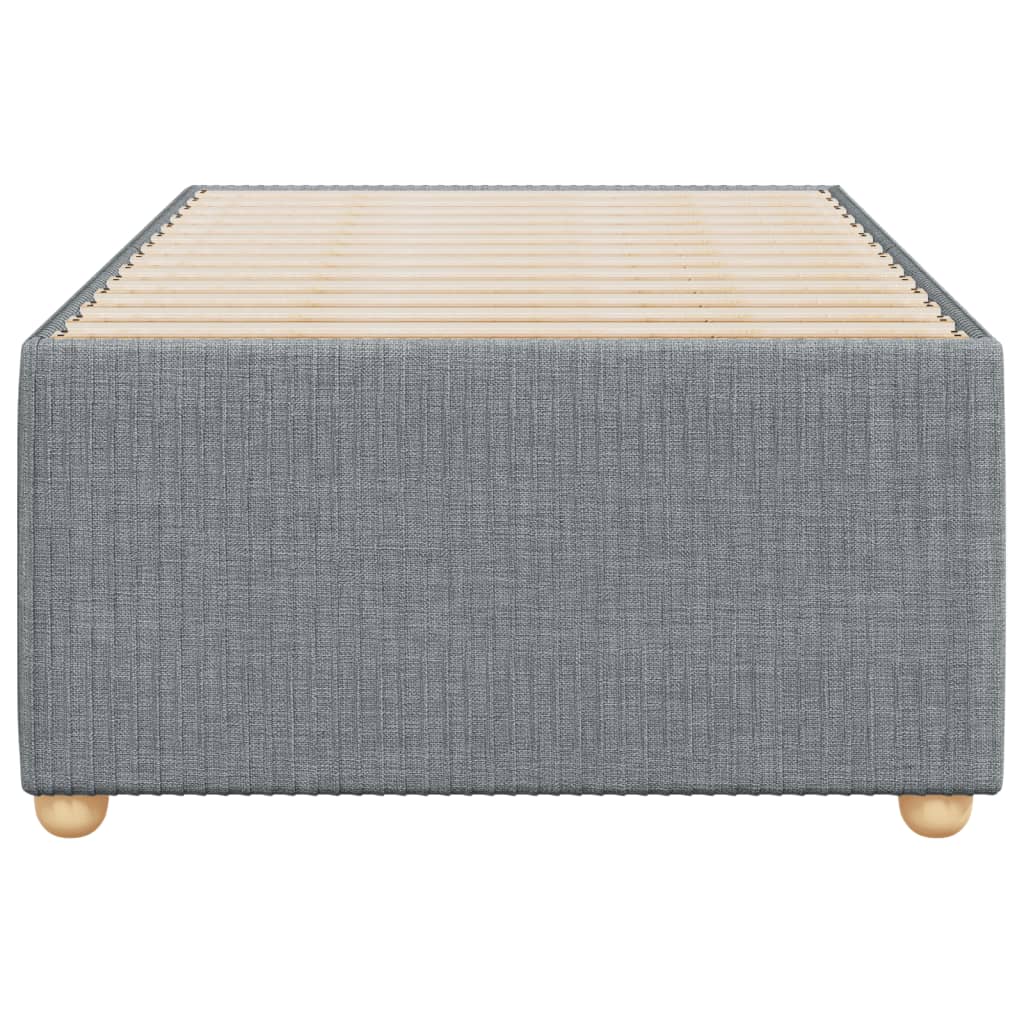 Bedframe zonder matras 100x200 cm stof lichtgrijs is nu te koop bij PeponiXL, paradijselijk wonen!