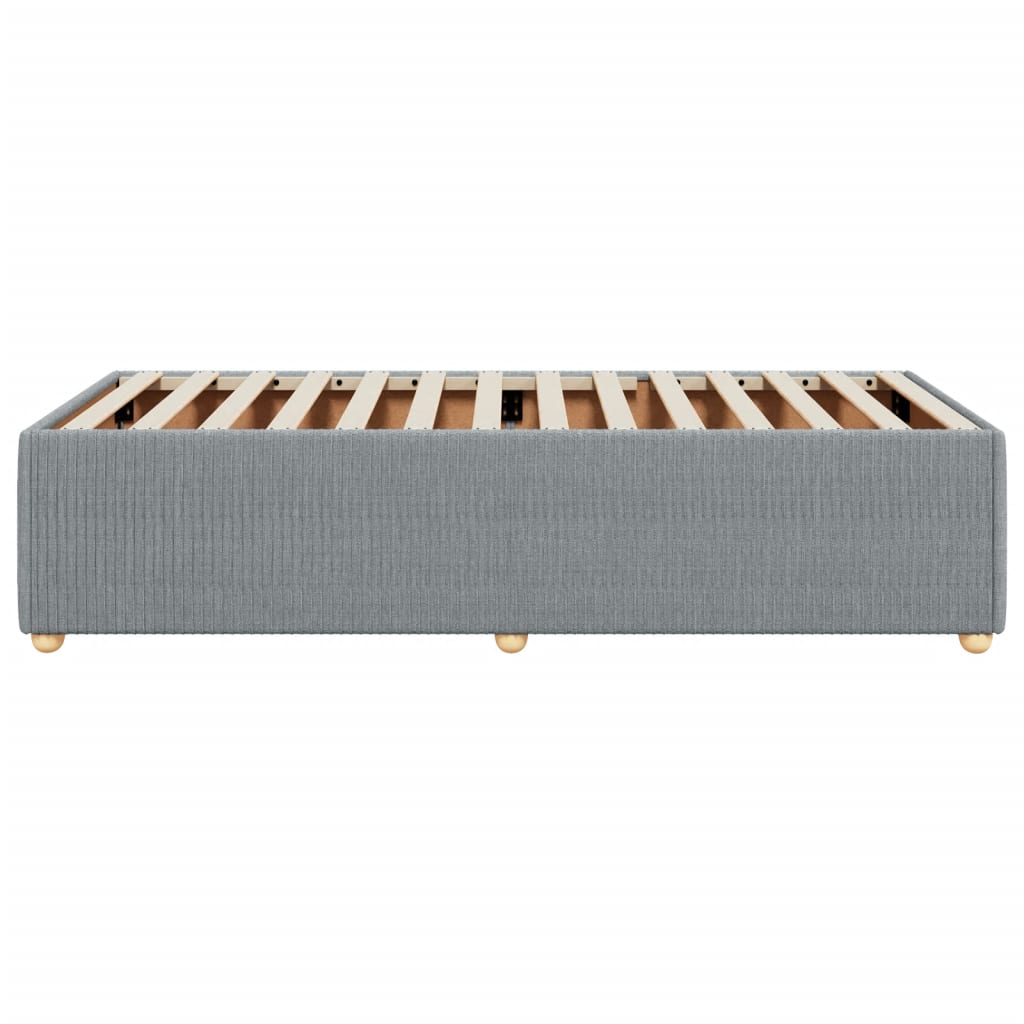 Bedframe zonder matras 100x200 cm stof lichtgrijs is nu te koop bij PeponiXL, paradijselijk wonen!