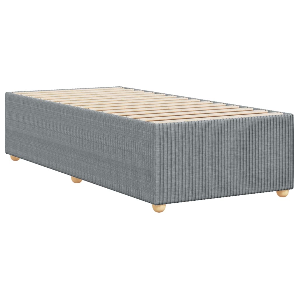 Bedframe zonder matras 100x200 cm stof lichtgrijs is nu te koop bij PeponiXL, paradijselijk wonen!