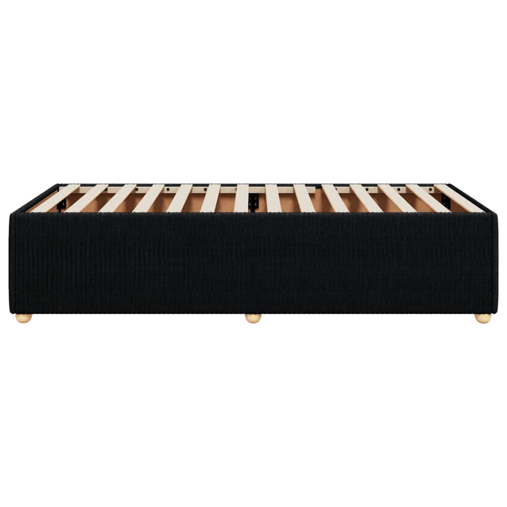 Bedframe zonder matras 100x200 cm stof zwart is nu te koop bij PeponiXL, paradijselijk wonen!