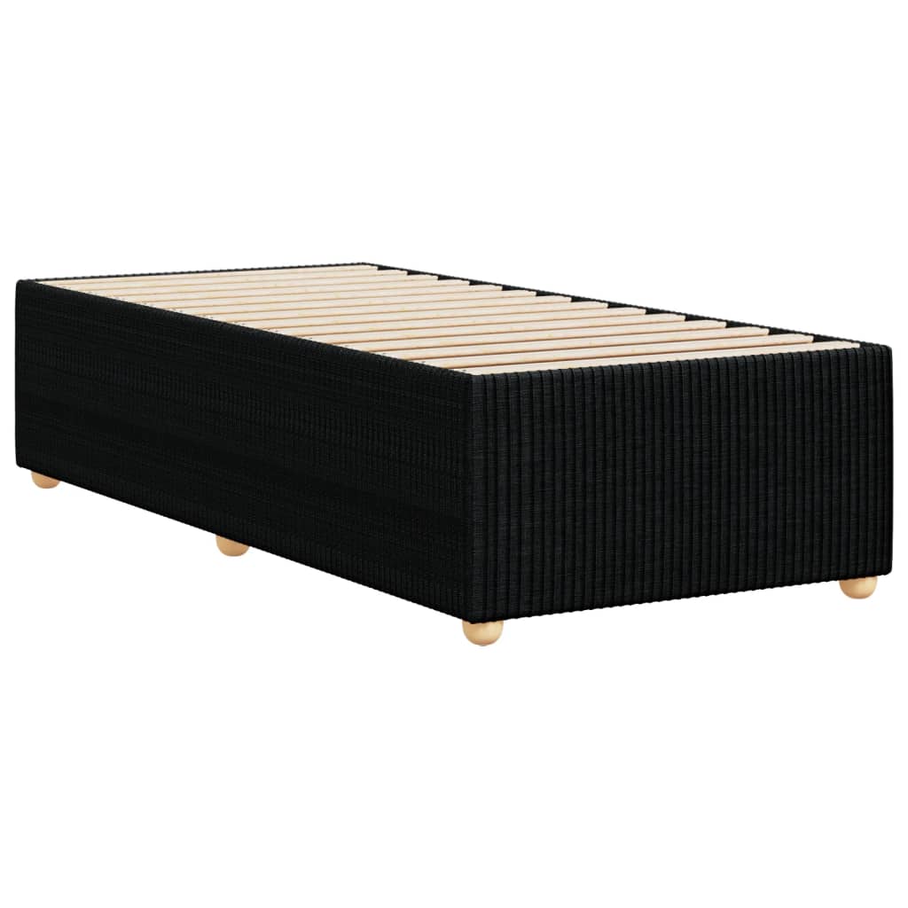 Bedframe zonder matras 100x200 cm stof zwart is nu te koop bij PeponiXL, paradijselijk wonen!