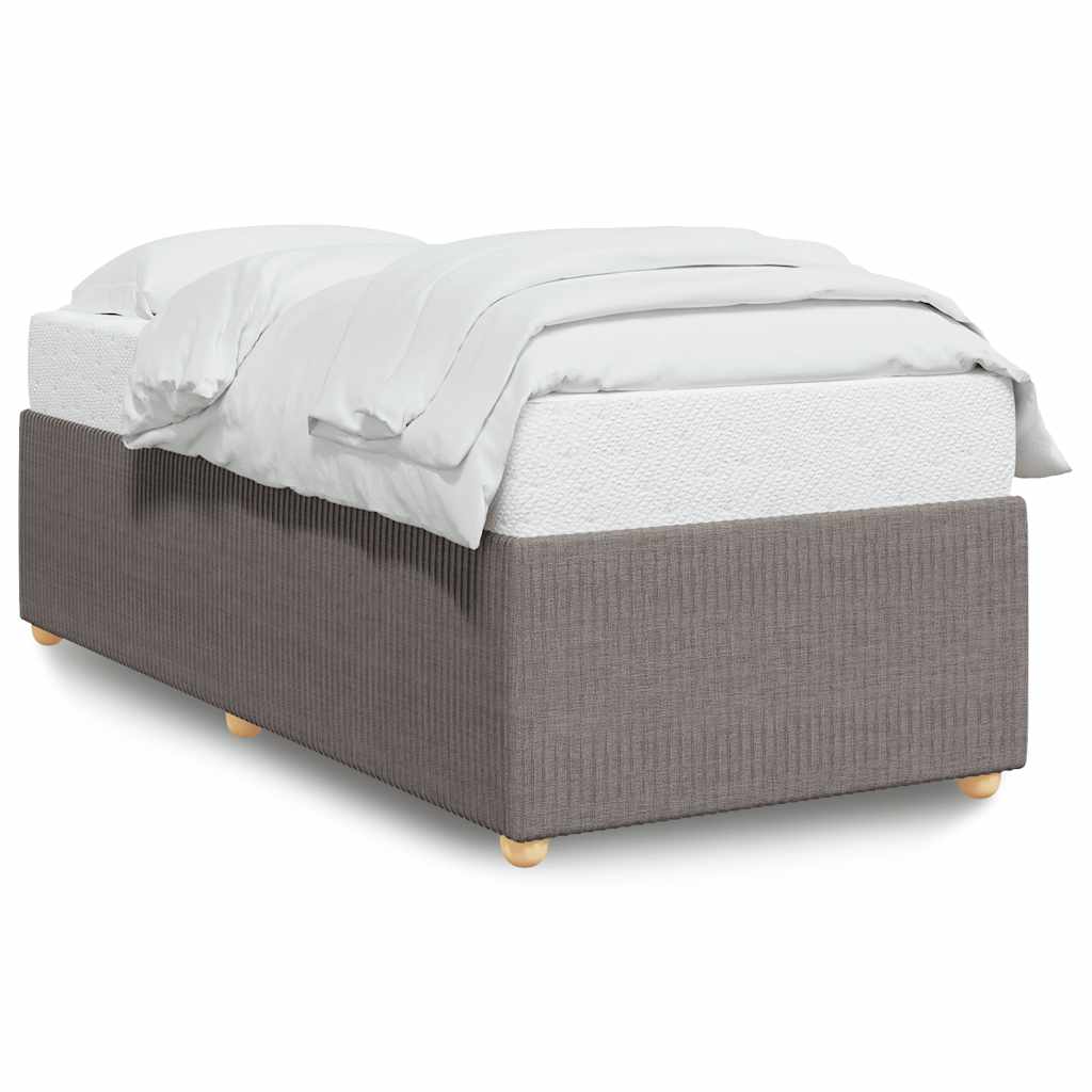 Bedframe zonder matras 100x200 cm stof taupe is nu te koop bij PeponiXL, paradijselijk wonen!