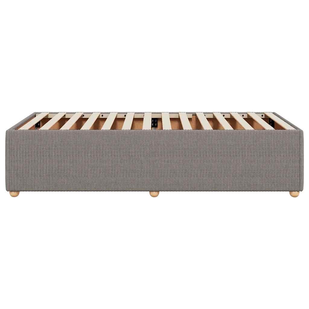 Bedframe zonder matras 100x200 cm stof taupe is nu te koop bij PeponiXL, paradijselijk wonen!