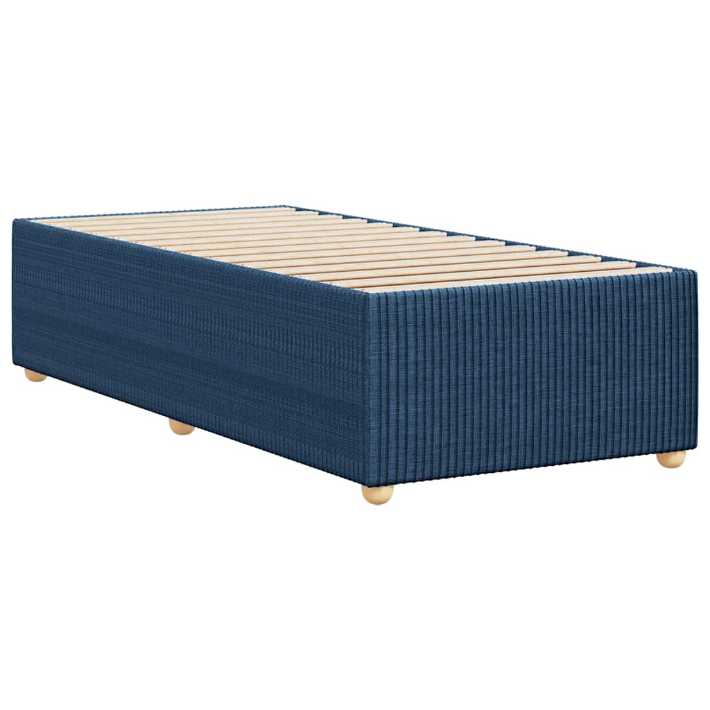 Bedframe zonder matras 100x200 cm stof blauw is nu te koop bij PeponiXL, paradijselijk wonen!